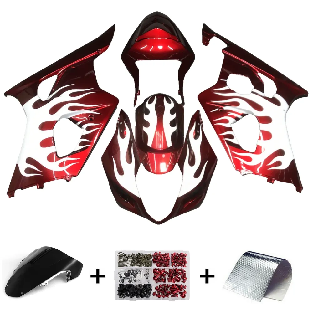 Injeksjon Fairing Kit karosseri plast abs suzuki gsxr1000 2003-2004 k3