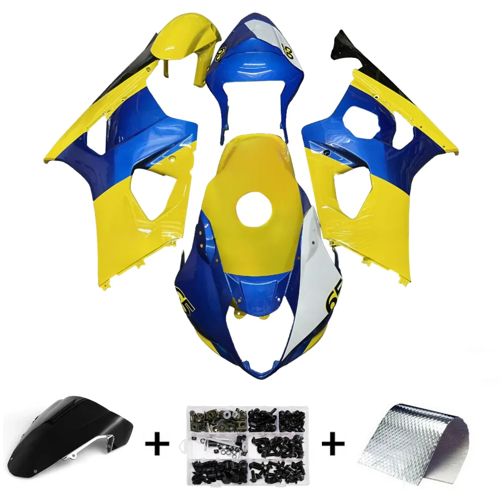 Injeksjon Fairing Kit karosseri plast abs suzuki gsxr1000 2003-2004 k3