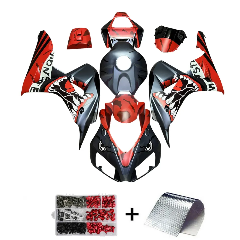 Injeksjon Fairing Kit karosseri plast abs Honda CBR1000RR 2006-2007