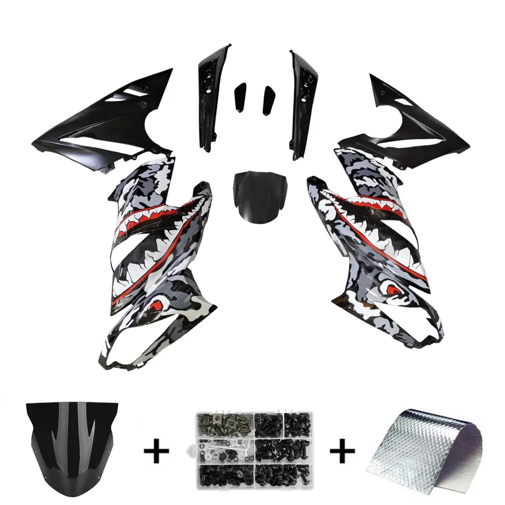 Injeksjonsfairing Kit plast Kawasaki Ninja650 ER-6F EX650 2009-2011