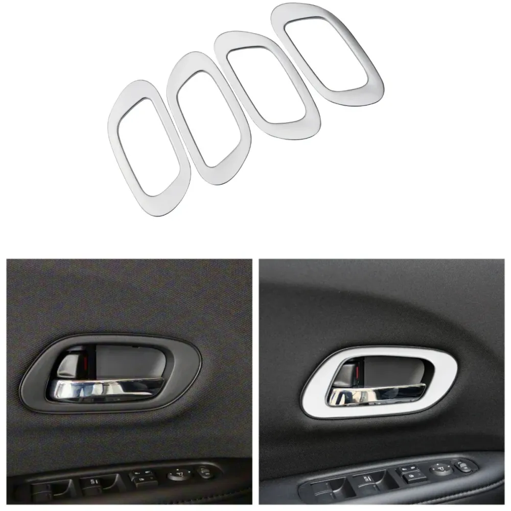 Inner Door Handle Cover Trim Set Honda HR-V 2014-2021 ABS 4 Piece Interior Upgrade