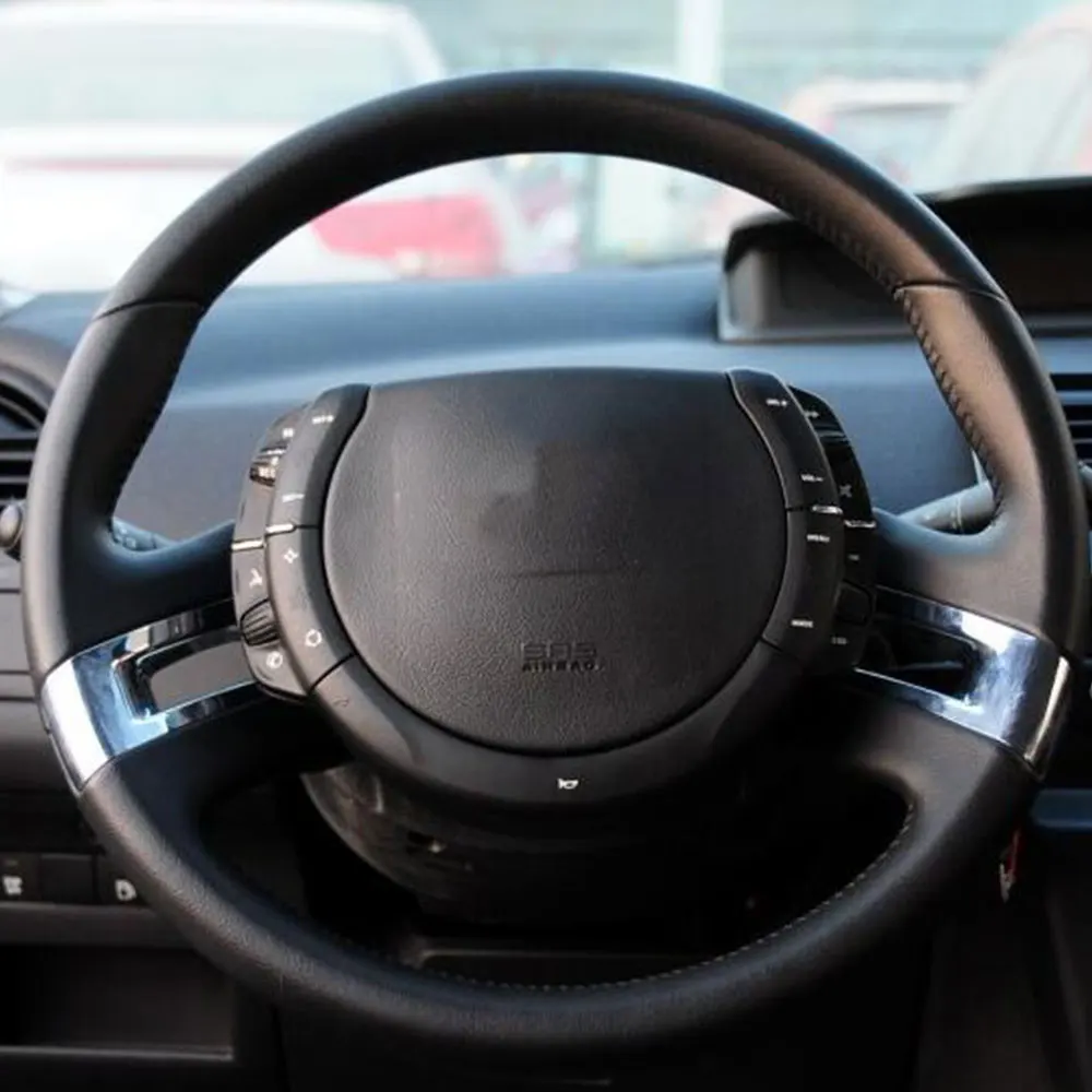 Inner Steering Wheel Trim Frame Citroen C-Quatre 2012 ABS Chrome Plating Finish