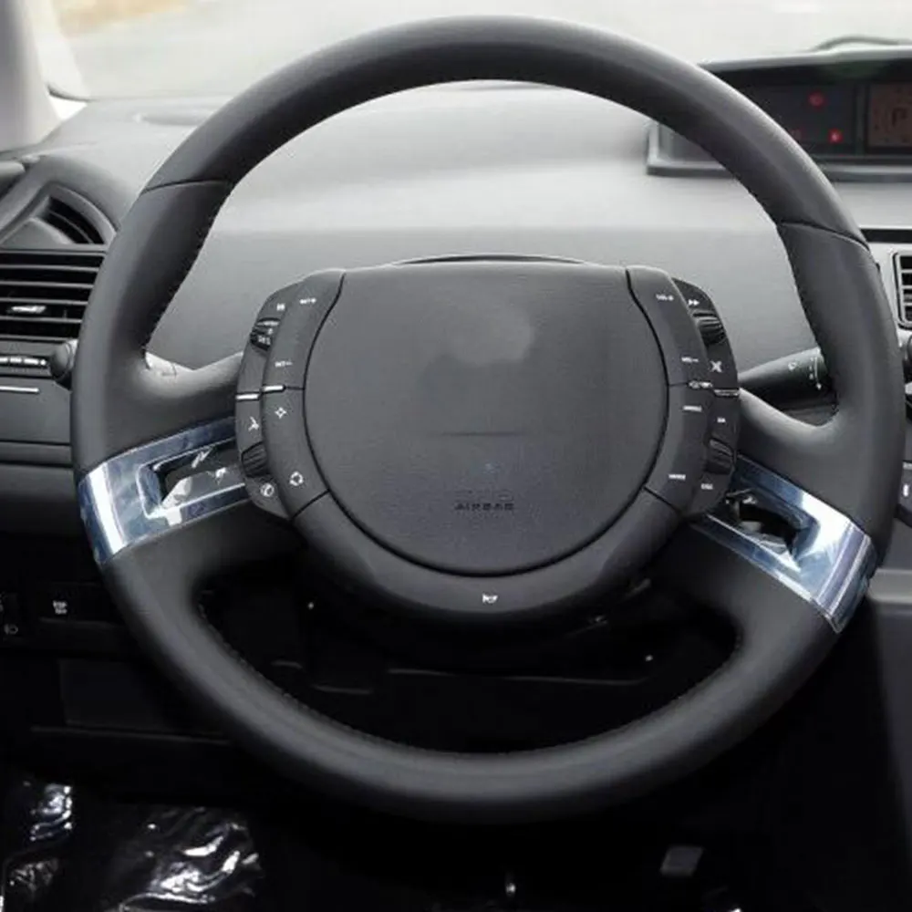 Inner Steering Wheel Trim Frame Citroen C-Quatre 2012 ABS Chrome Plating Finish