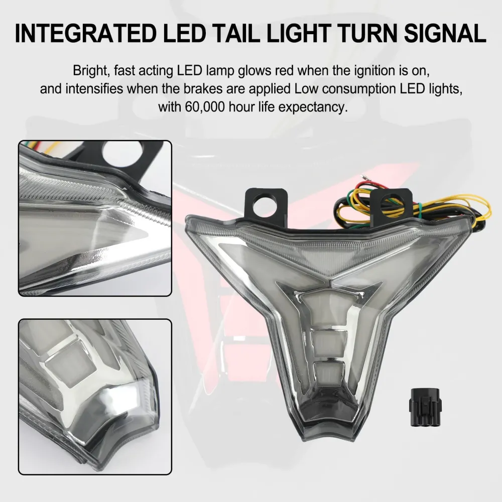 Integrert baklys blinklys Kawasaki Ninja ZX10R Z1000 2013-2022 generisk