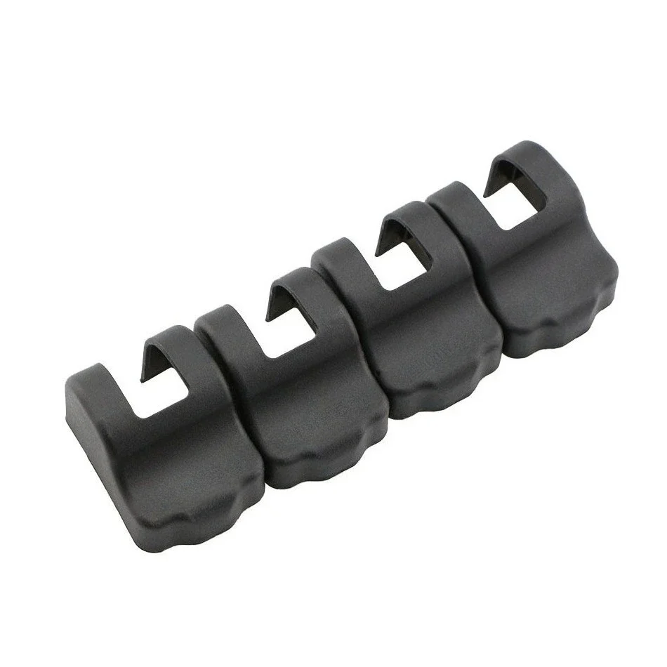 Interior Door Stopper Protection Covers ABS-Black 4-Piece Kit Mazda 3 Axela Set