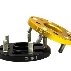 ISC Suspension Nissan 5x114.3 Hub Centric (66 Hub Bore) Wheel Spacers 15mm Black (Pair)