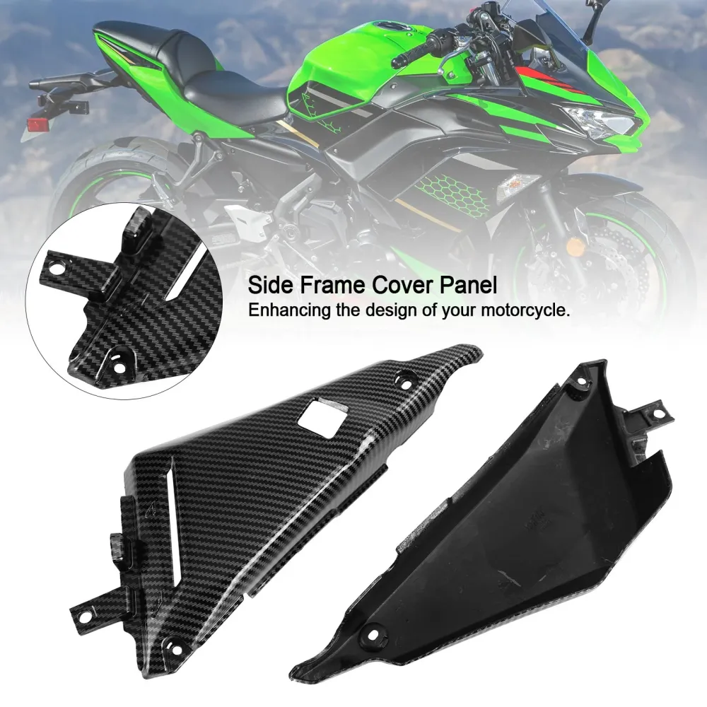 Karbon sidestamme dekselpanel Fairing Cowl Kawasaki Z650 Ninja 650 2017-2020 Generisk