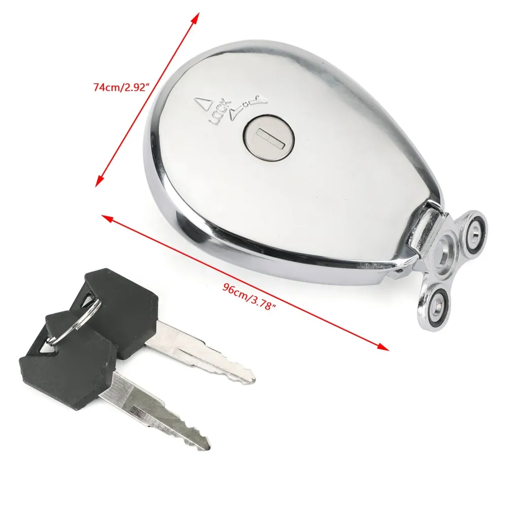 Kawasaki EL250 ZL400 ZL600 Eliminator EN400 EN500 Fuel Gasst Tank Cap + Keys 51049-1142 51049-1088 Generisk