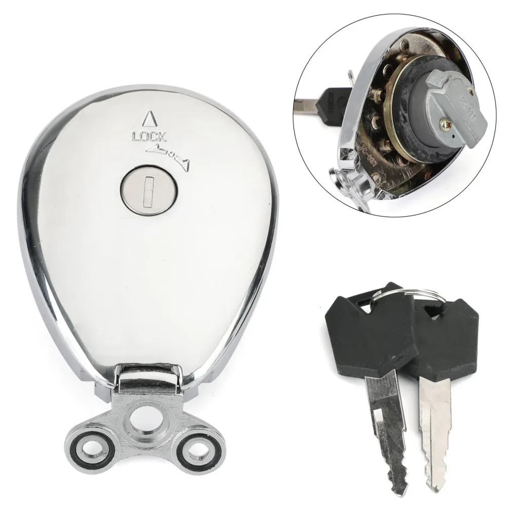 Kawasaki EL250 ZL400 ZL600 Eliminator EN400 EN500 Fuel Gasst Tank Cap + Keys 51049-1142 51049-1088 Generisk
