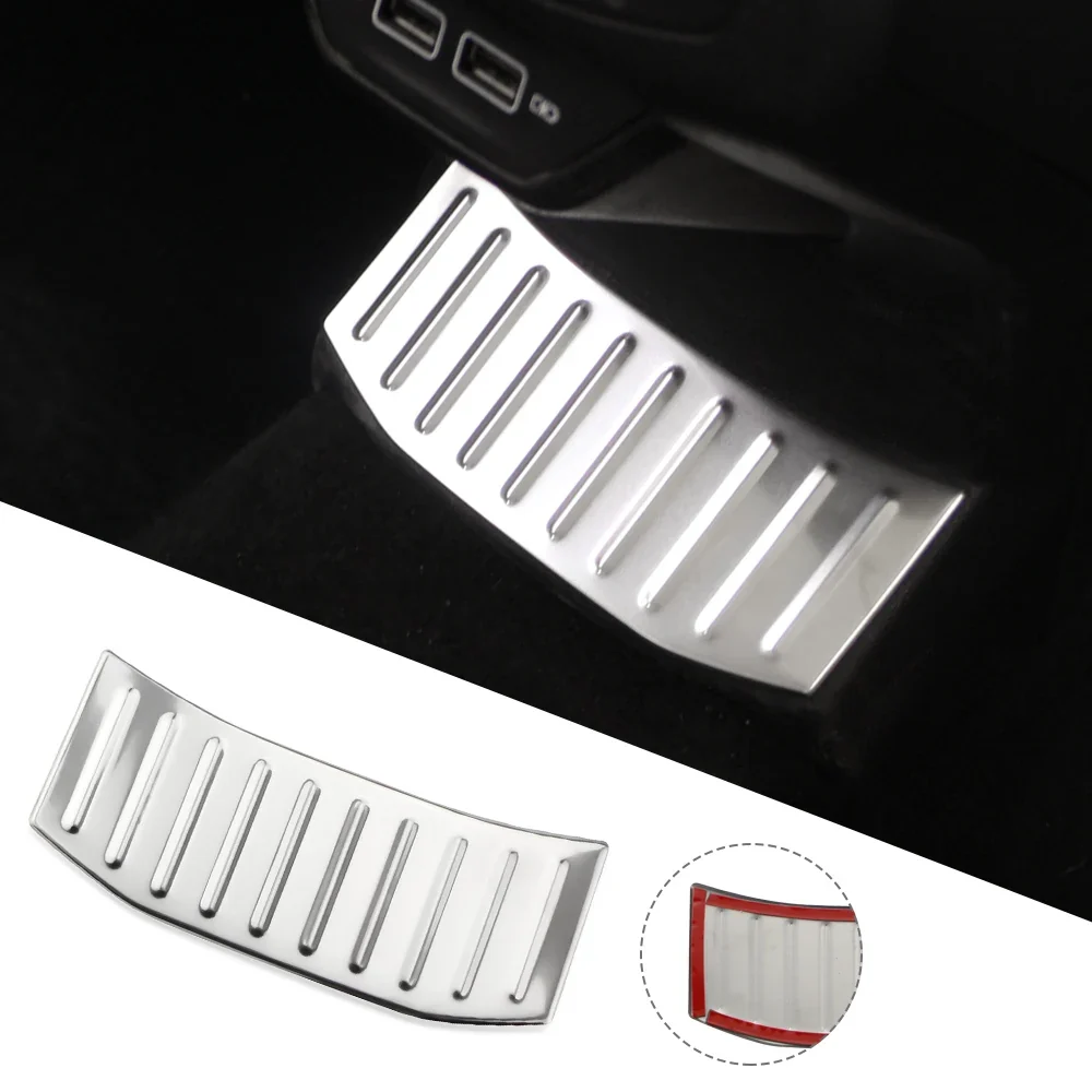 Kick Plate Stickers Volkswagen T-Roc Rear Middle Chrome Anti-Kick Plate Trim
