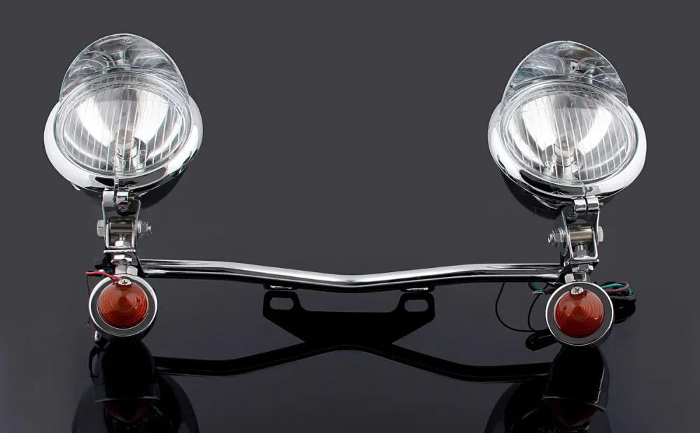 Kjørende passering av blinklys Spot Light Bar Honda Yamaha Suzuki Kawasaki Cruisers Generic