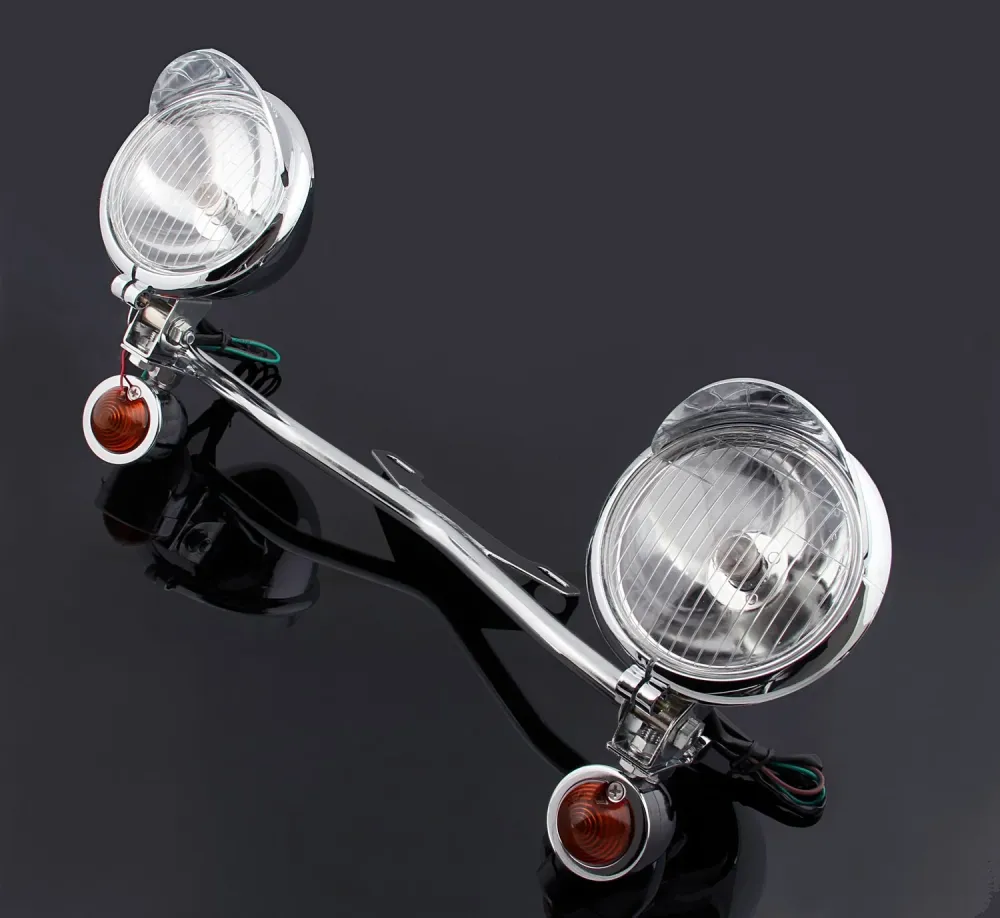 Kjørende passering av blinklys Spot Light Bar Honda Yamaha Suzuki Kawasaki Cruisers Generic