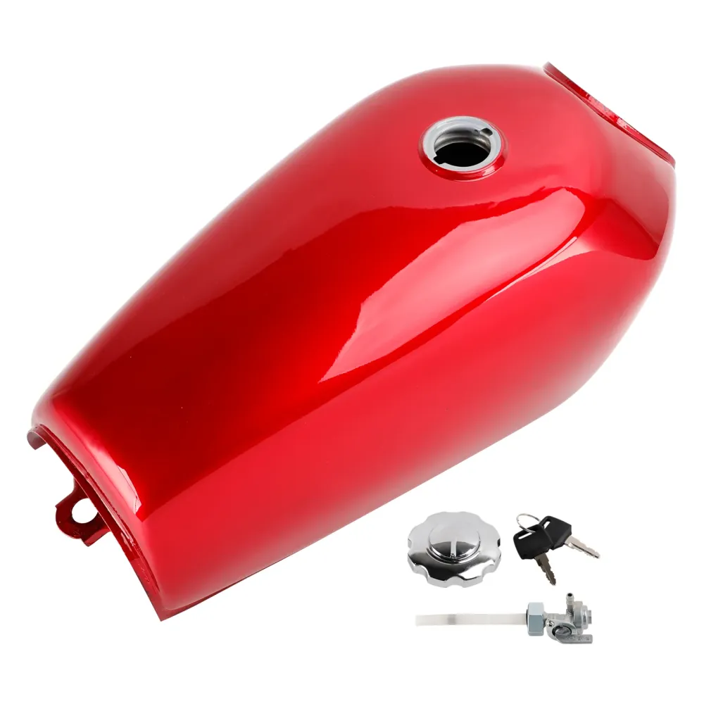 Klassisk retro gass drivstofftank rød Honda CG 125 Cafe Racer Bobber