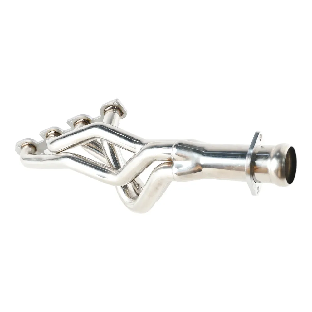 Langt rør rustfritt overskrift manifold eksos fit dodge ram 1500 5.7L 2009-18
