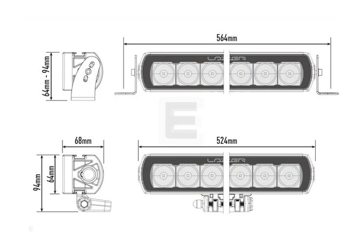Lazer ST12 EVO LED fjernlys