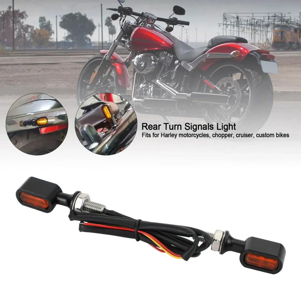 LED bakre mini blinklysindikator Sportster Touring Dyna Softail
