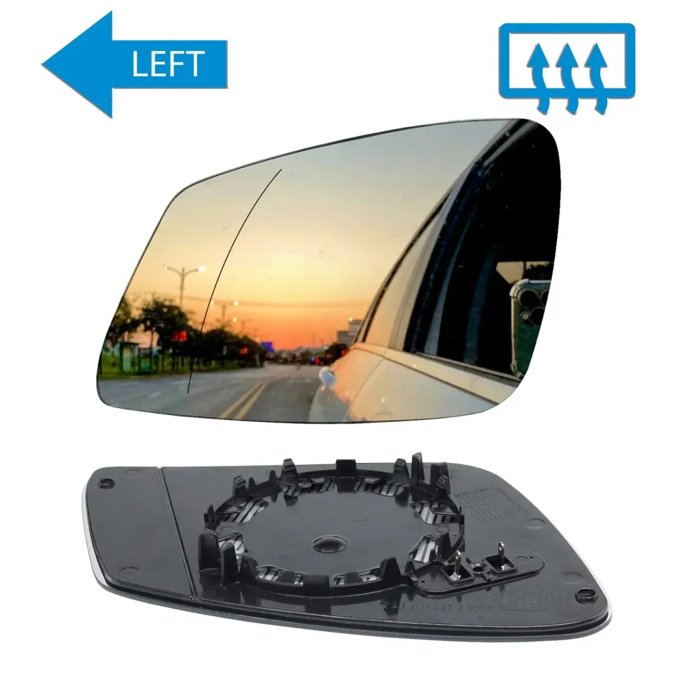 Left Wing Mirror Glass Heated Convex Replacement BMW 1 Series F20/F21 And 3 Series F30/F31, 180x120mm