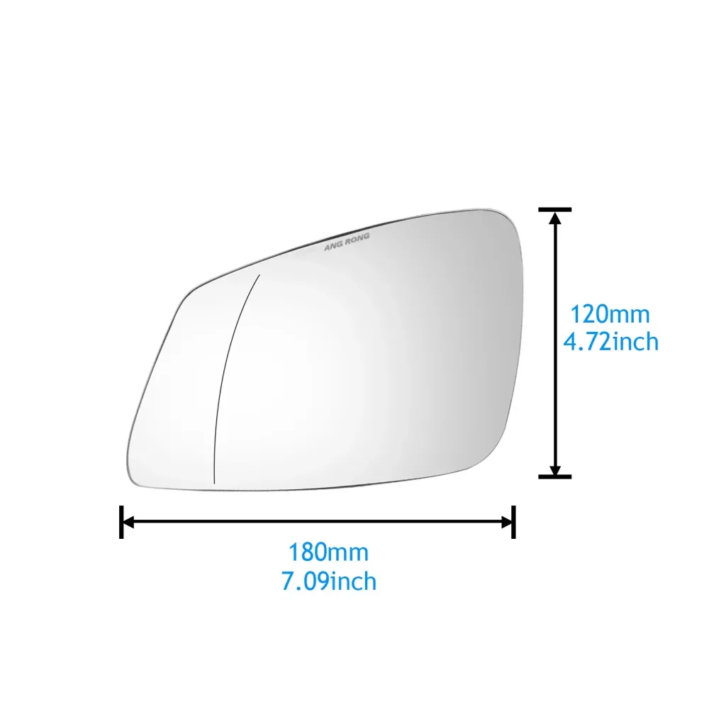 Left Wing Mirror Glass Heated Convex Replacement BMW 1 Series F20/F21 And 3 Series F30/F31, 180x120mm