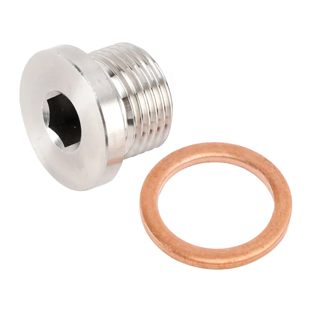 M18 x 1,5 mm indre sekskanthode sensor blanking plugg hette avløp 304 rustfritt stål