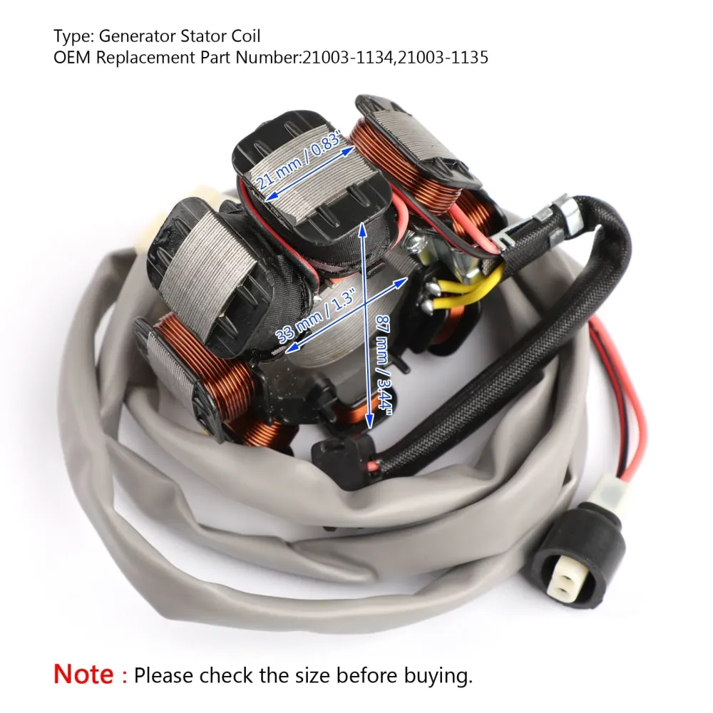 Magneto Generator Engine Stator Coil Kawasaki KLF185 Bayou 185 1985 1986 1987 1988