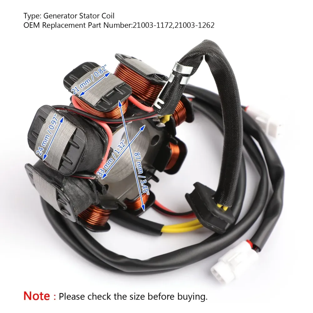 Magneto Generator Motor Stator Coil Kawasaki KLF220 Bayou 220 1988-1995 Generic
