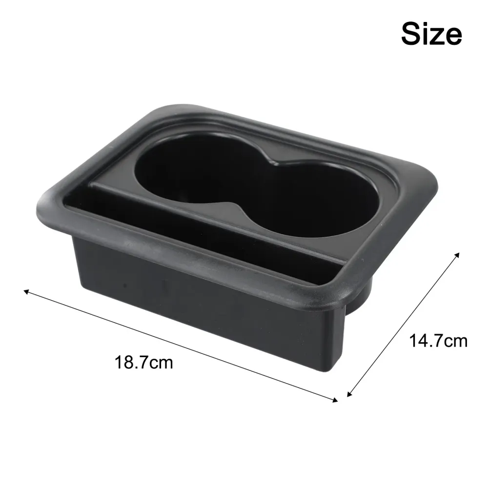 Matte ABS Car Armrest Box Pad Cup Holder, Multifunctional Car Accessories