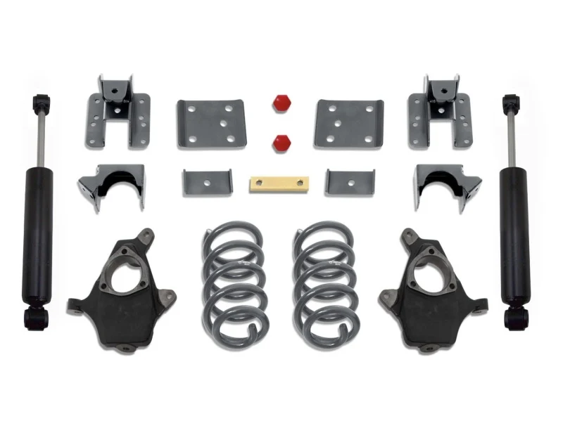MaxTrac 14-16 GM C/K1500 2WD/4WD Single Cab w/Cast Steel Susp. 4in/6in Lowering Kit