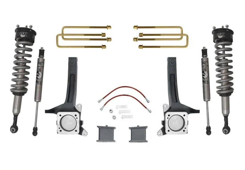 MaxTrac 07- 18 Toyota Tundra 2WD 6in/4in MaxPro Elite Spindle Lift Kit w/FOX Shocks