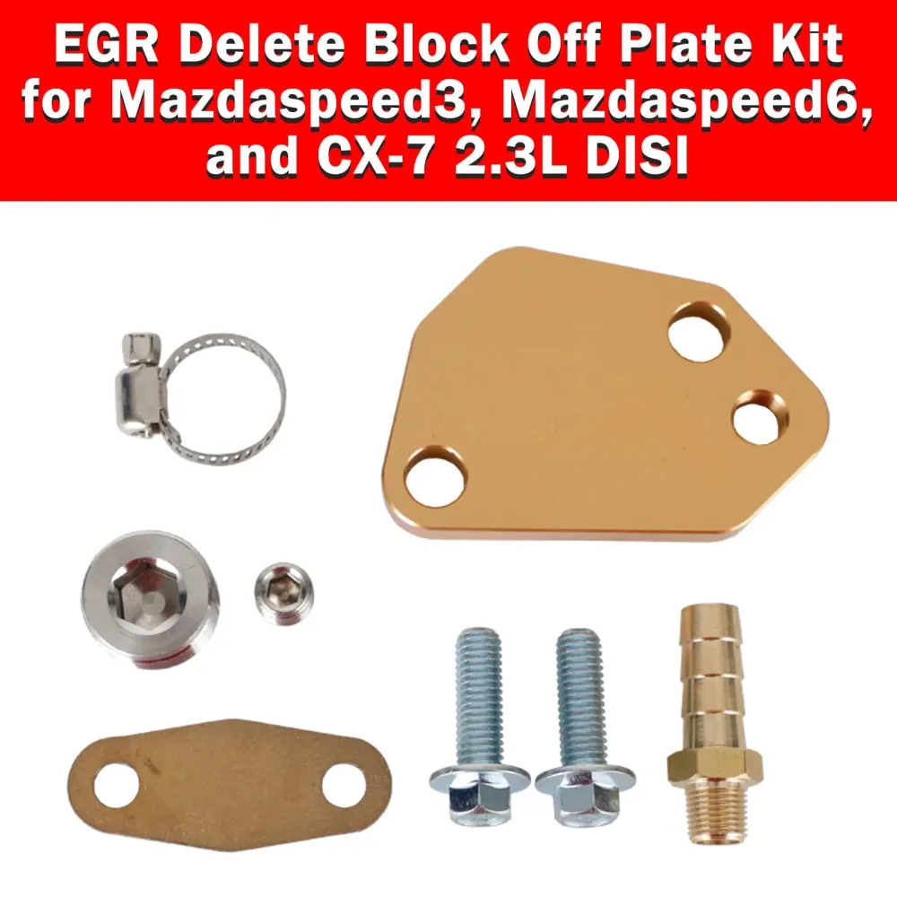 Mazdaspeed3, Mazdaspeed6 og CX-7 2.3L Disi Egr Delete Block Off Plate Kit