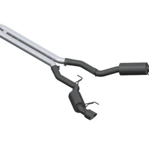 MBRP 15-17 Ford Mustang GT 5.0 3in Cat Back Dual Split Rear Race Version 4.5in Tips - Black Coated