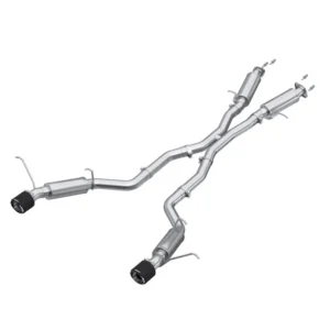 MBRP 2012+ Jeep Grand Cherokee SRT 6.4L 3in Dual Rear Exit T304SS Catback Exhaust - CF Tips
