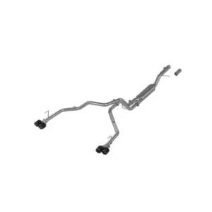 MBRP 2021+ Chevy Tahoe / GMC Yukon T304 SS 3in Cat-Back Dual Split Exhaust w/ Quad Carbon Fiber Tips
