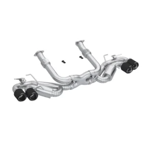 MBRP 20-24 Chevrolet Corvette C8 3in Active Cat Back Quad Split Rear Exit Exhaust w/ AFM Sims