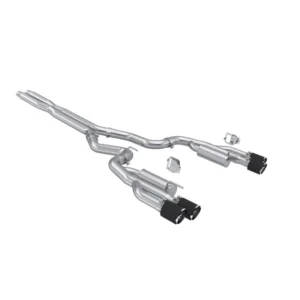 MBRP 2024+ Ford Mustang 5.0L T304 SS 3in Cat-Back Exhaust w/ Quad Carbon Fiber Tips (Valve Delete)