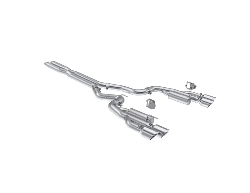 MBRP 2024+ Ford Mustang 5.0L T304 SS 3in Cat-Back Dual Split Exhaust w/ Quad Tips (Valve Delete)