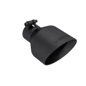 MBRP Black-Coated Tip 2.5in ID, 5in OD Out, 8in Length, Angle Cut, Dual Wall