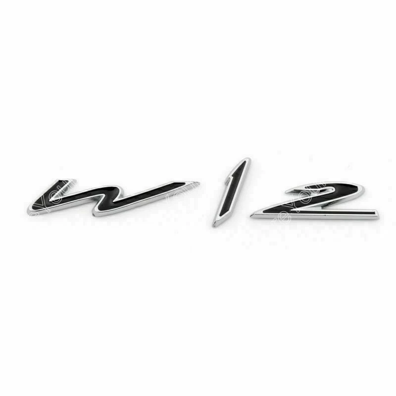 Metallvinge W12 Emblemklistremerke til Bentley Genuine Continental GT GTC