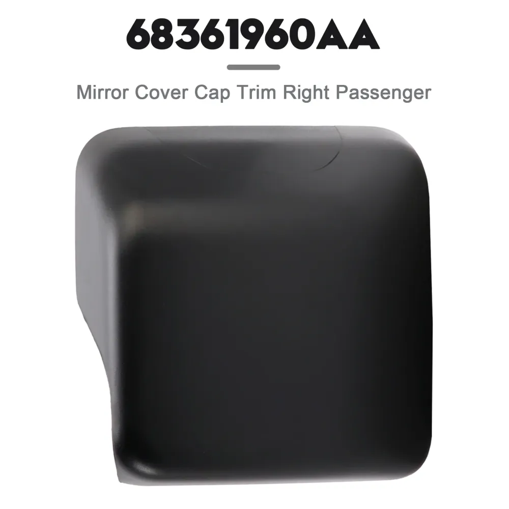 Mirror cover cap trim høyre passasjer Jeep Wrangler JL 2018-2023 68361960AA