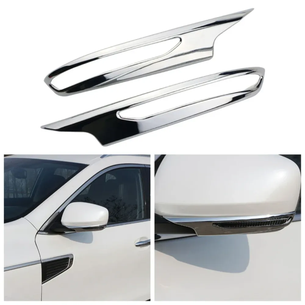 Mirror Covers Renault Koleos 2017-2021 ABS Chrome Rear View Eyebrow Set 2