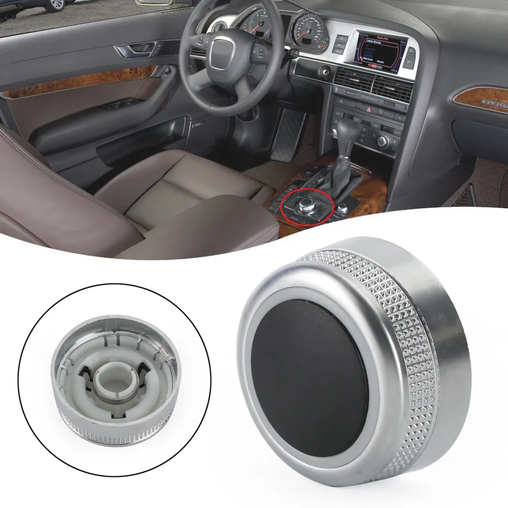 MMI Multimedia Menu Button Switch Knott Deksel Audi A6 C6 A8 D3 Q7 4F0919069 Generisk