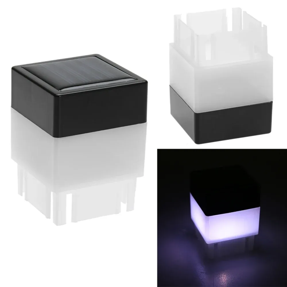 Modern Villa Courtyard Solar Pillar Lights Waterproof Lamp