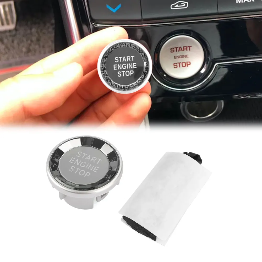 Motorstart Stopp trykknapp Knott bryter dekningsdeksel passer Jaguar XF XE F-PACE generisk