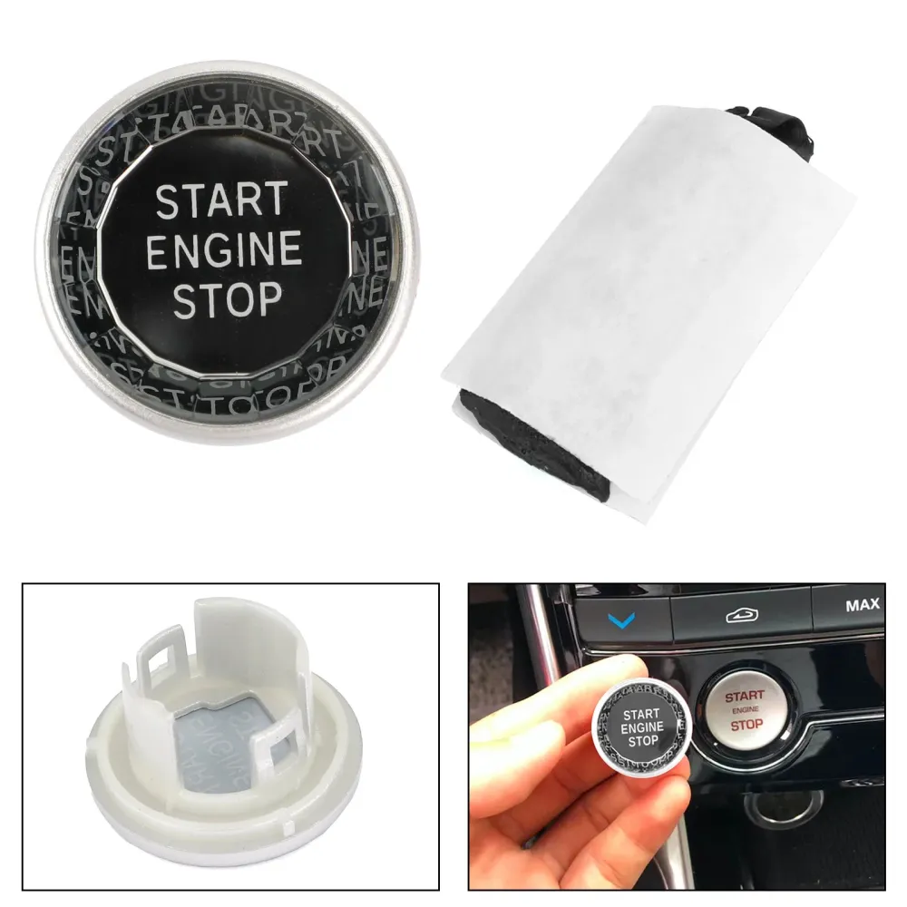 Motorstart Stopp trykknapp Knott bryter dekningsdeksel passer Jaguar XF XE F-PACE generisk