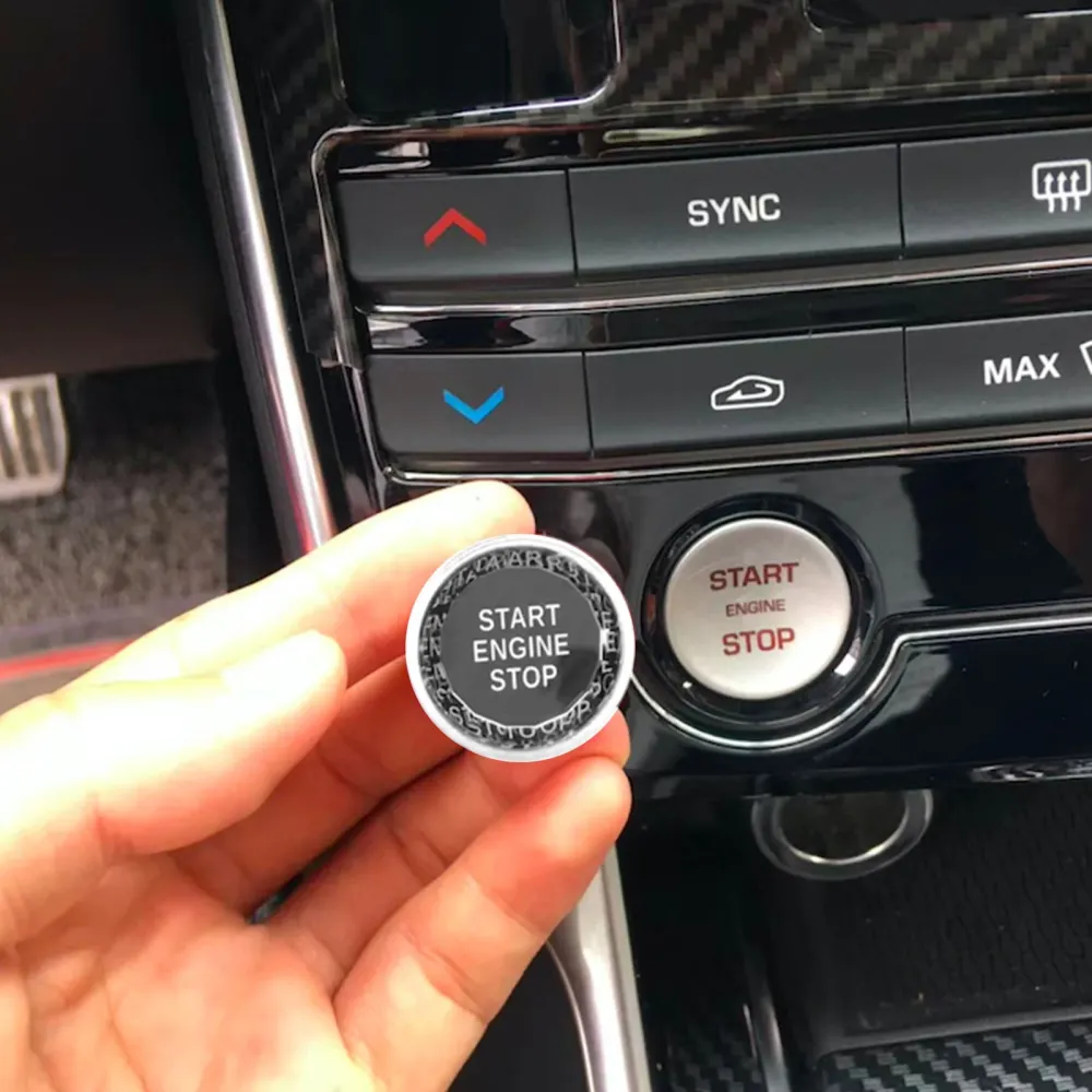 Motorstart Stopp trykknapp Knott bryter dekningsdeksel passer Jaguar XF XE F-PACE generisk