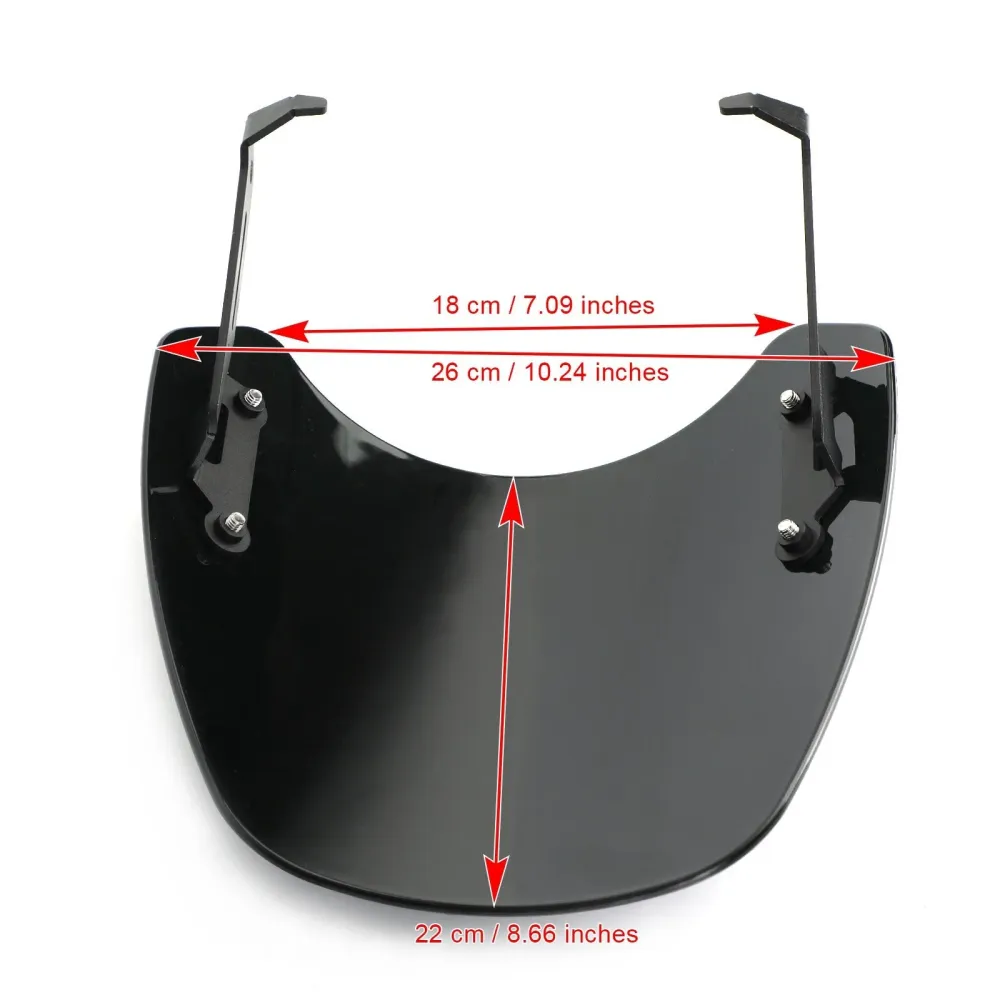Motorsykkel frontrute triumf scrambler 1200 2019-2021 generisk