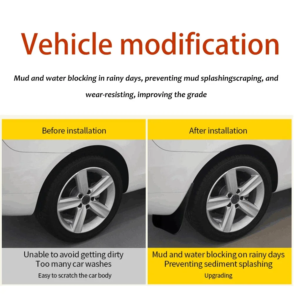 Mud Guards Honda Fit Jazz GD1 ABS Fenders Splash Guards Rear Wheel Protection