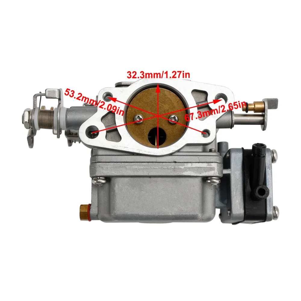 Nedre forgasserkarbo passform Yamaha påhengsmotor 2 Stroke 20HP 25HP 6L2-14302-00