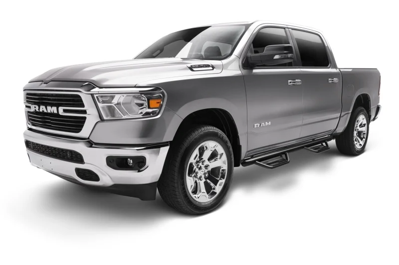 N-Fab Podium LG 19-20 Dodge RAM 1500 Crew Cab - Cab Length - Tex. Black - 3in