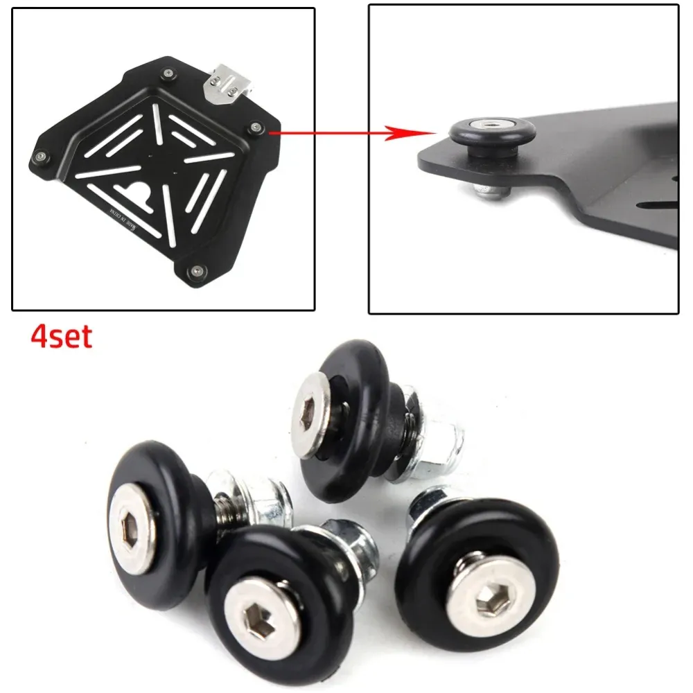 NightKist Motorcycle Bracket Bushing Pad, Universal Rear Luggage Plastic Spacer