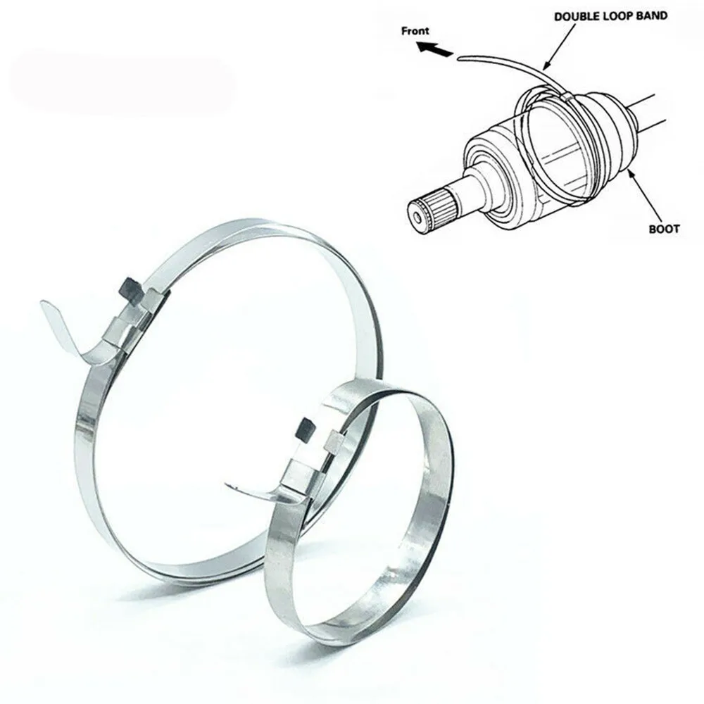 Nightkist Universal CV Joint Crimp Clamp Kit, Stainless Steel Clips Car Axle